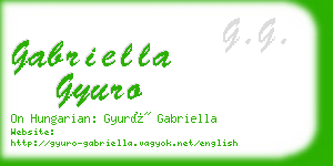 gabriella gyuro business card